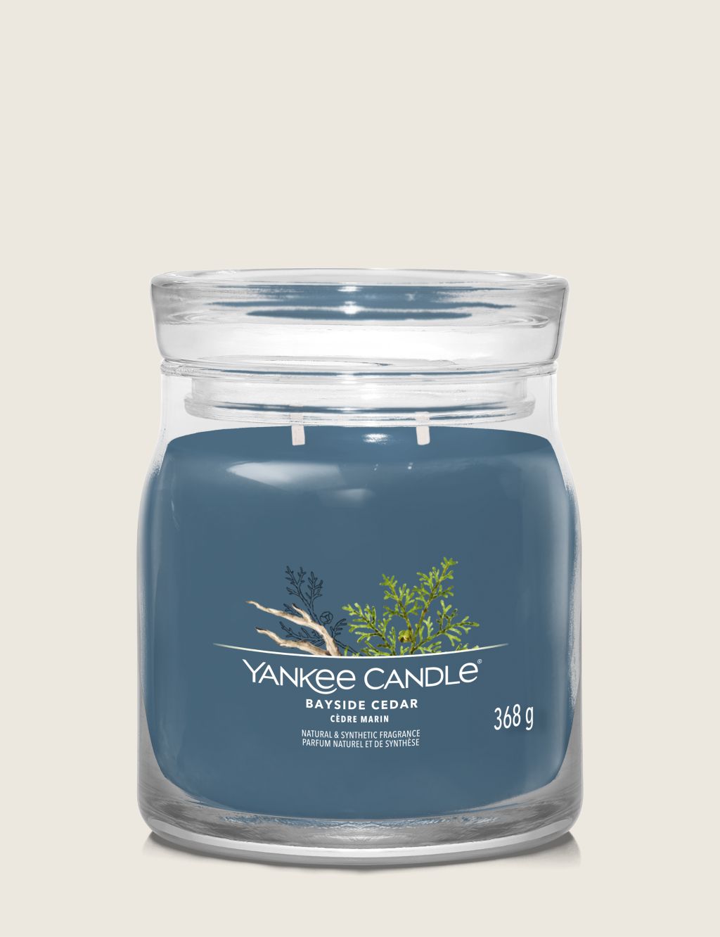 Bayside Cedar Signature Medium Jar Scented Candle image 1