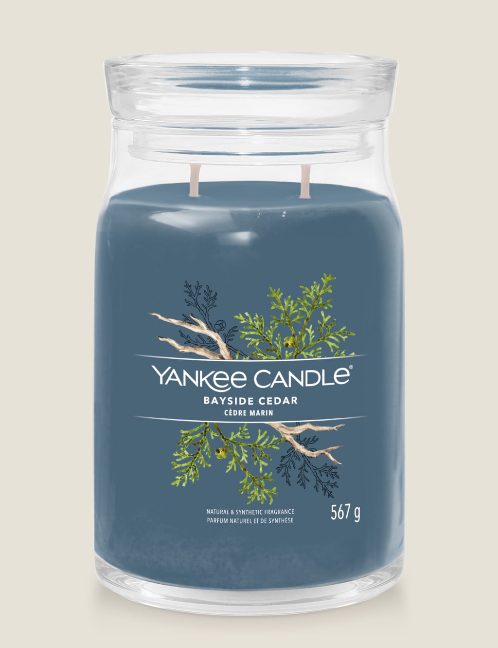 Bayside Cedar Signature Large Jar Scented Candle