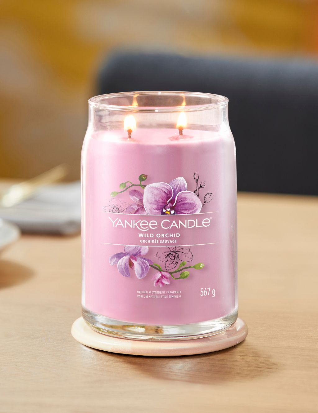 Wild Orchid Signature Large Jar Scented Candle image 2