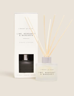 Library Of Scent Lime, Bergamot & Mandarin 100ml Diffuser - White Mix, White Mix