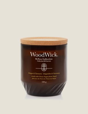 Woodwick ReNew Ginger & Turmeric Medium Jar Candle - Brown, Brown