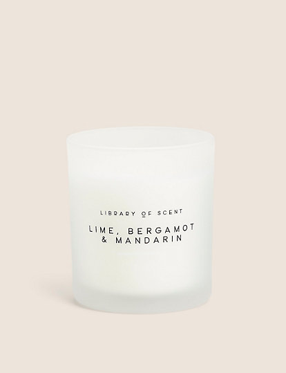 Lime, Bergamot & Mandarin Scented Candle