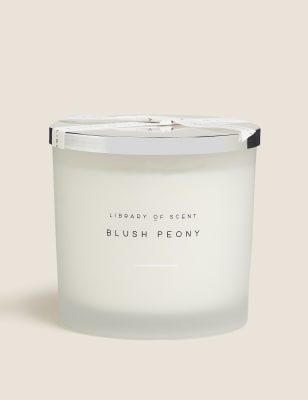 Peony & blush online suede candle