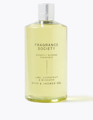 Fragrance Society Womens Mens Lime, Grapefruit & Mandarin Shower Gel 500ml