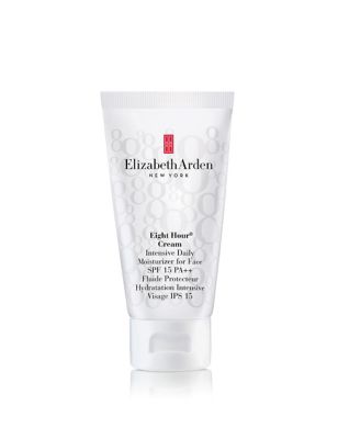 Elizabeth Arden Womens Mens Eight Hour Cream Intensive Daily Moisturizer Sunscreen 50ml