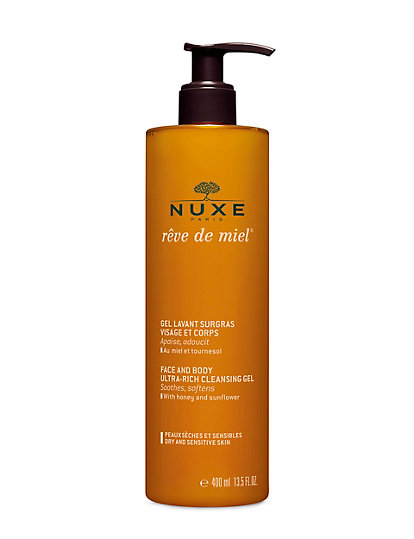 nuxe reve de miel face & body ultra-rich cleansing gel 400ml - 1size