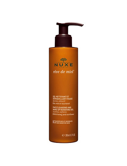 nuxe reve de miel face cleansing make-up removing gel 200ml - 1size