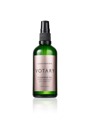 Votary Womens Mens Cleansing Oil - Rose Geranium & Apricot 100 ml
