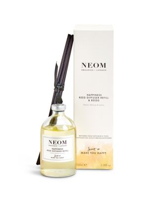 Neom Womens Mens Happiness Reed Diffuser Refill 100ml
