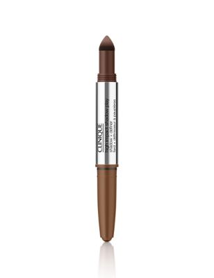 Clinique Womens High Impact Shadow Play Eyeshadow + Definer 4ml - Cocoa, Cocoa,Charcoal,Red,Burgund