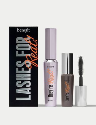 Benefit Womens Lashes for Real! They're Real Mascara Booster Set worth 42 12.5g - Black, Black