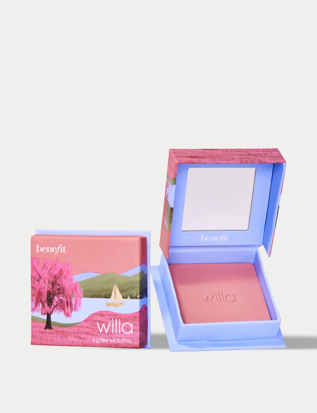 Willa Soft Neutral-Rose Blush Powder Mini 2.5g