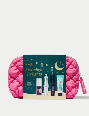 Benefit Womens Moonlight Delights Benetint, 24hr Brow Setter, BadGal Bang and Porefessional Gift Set
