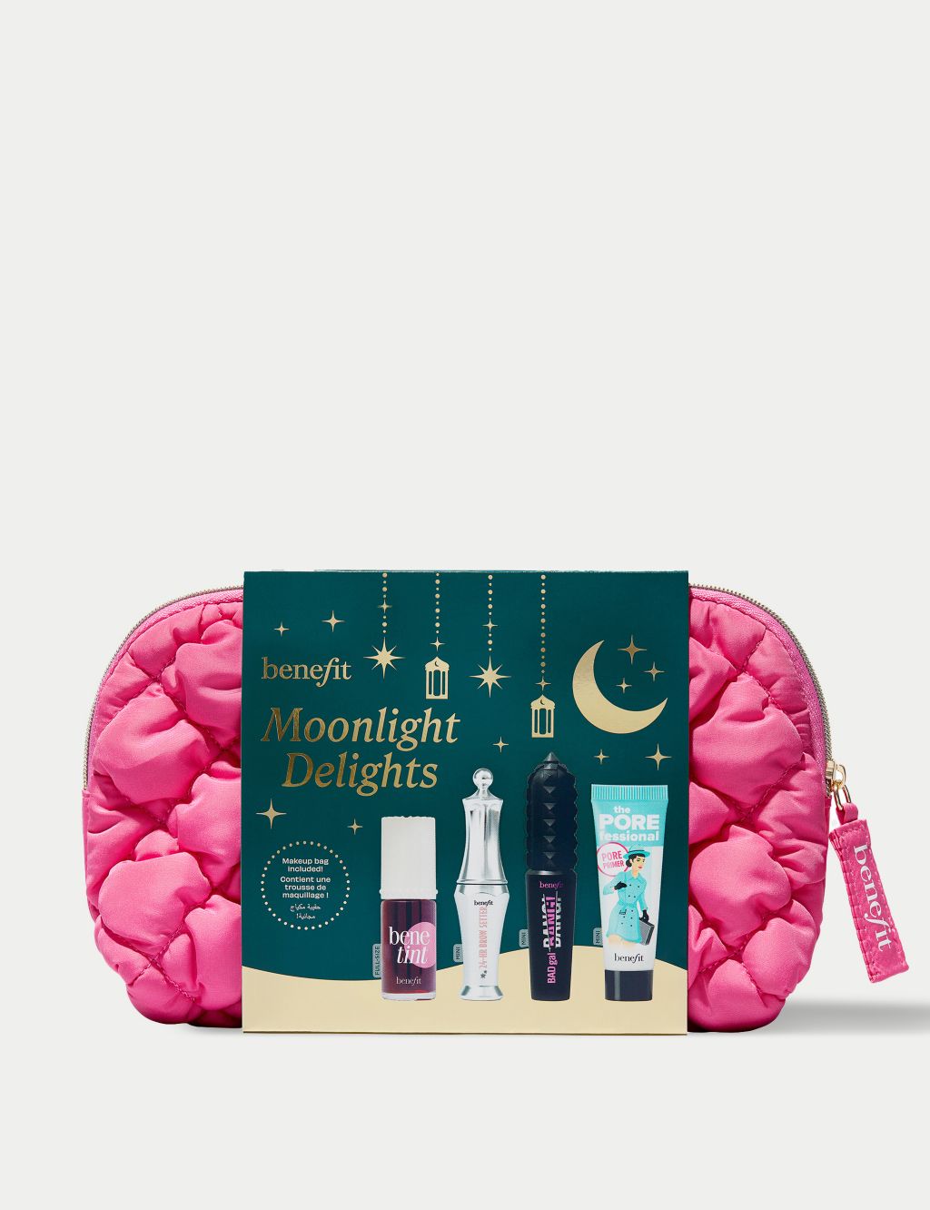 Moonlight Delights Benetint, 24hr Brow Setter, BadGal Bang and Porefessional Gift Set worth £67 21ml