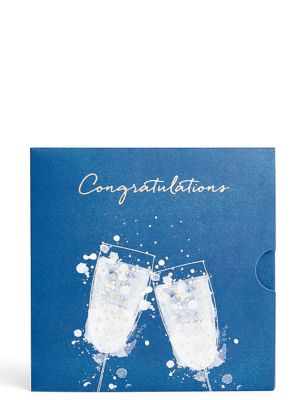 M&S Two Glasses Navy Gift Card