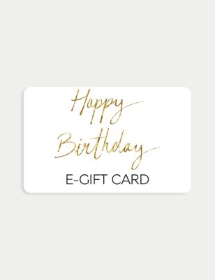 M&S Happy Birthday Gold E-Gift Card - 30