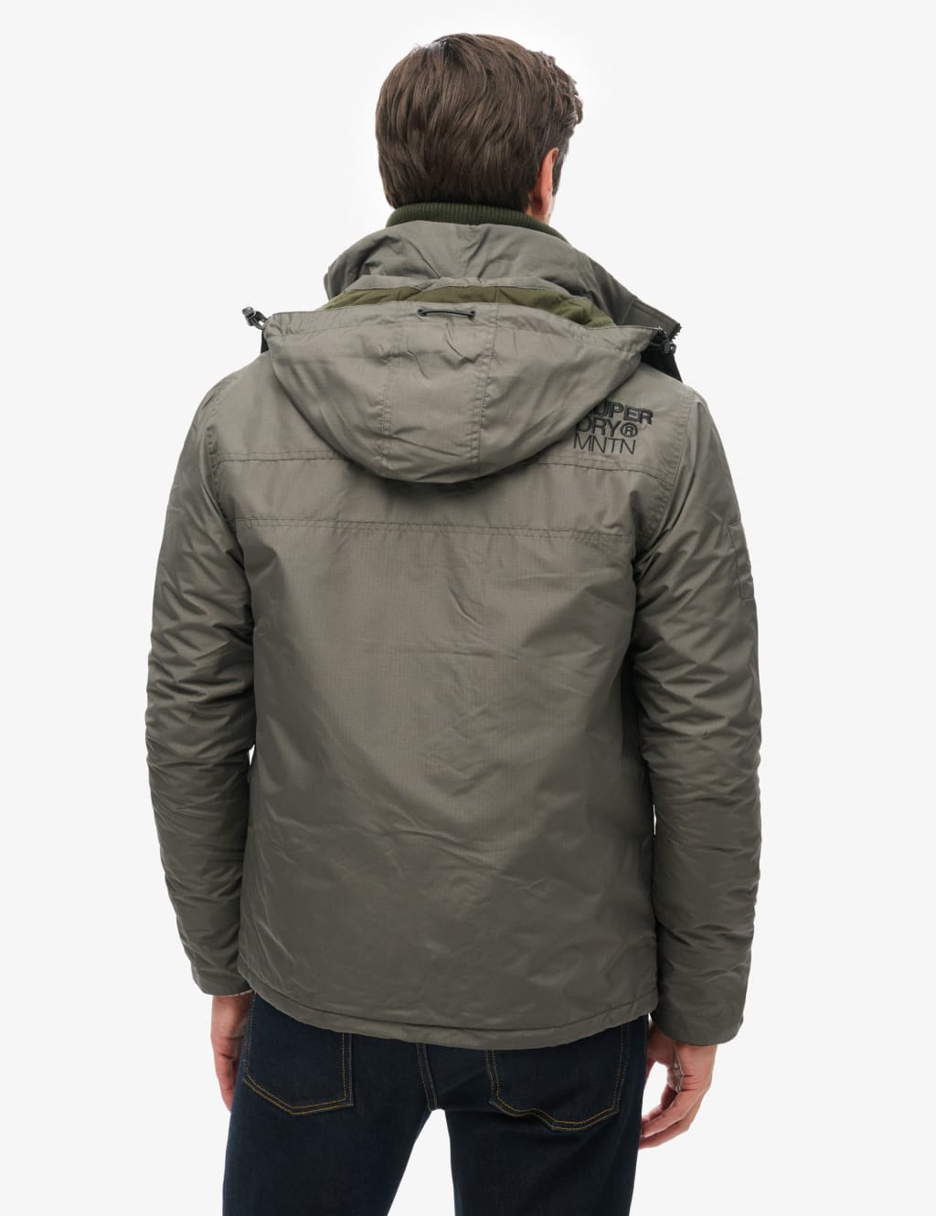 Hooded Padded Double Collar Anorak image 3