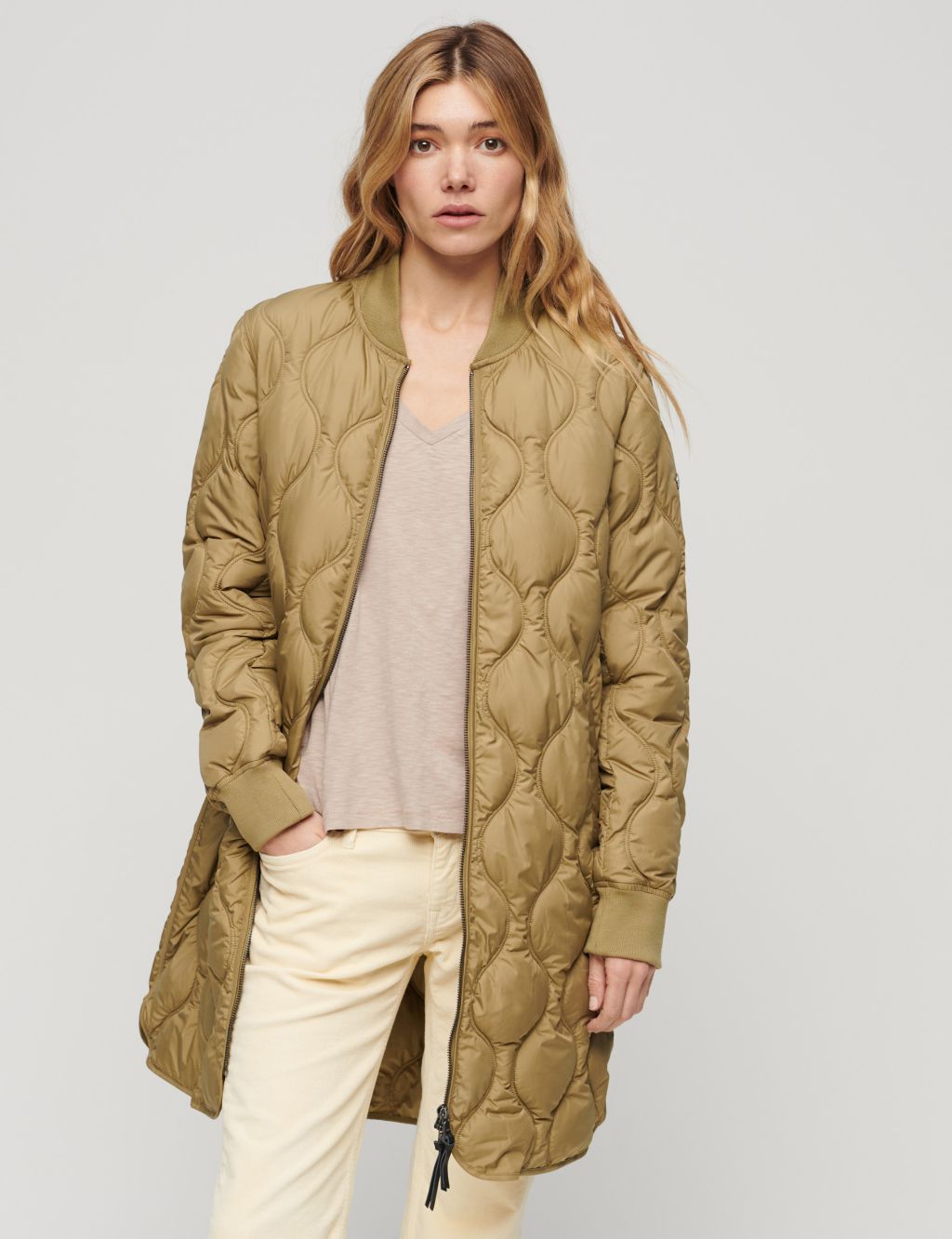 Quilted Lightweight Relaxed Coat