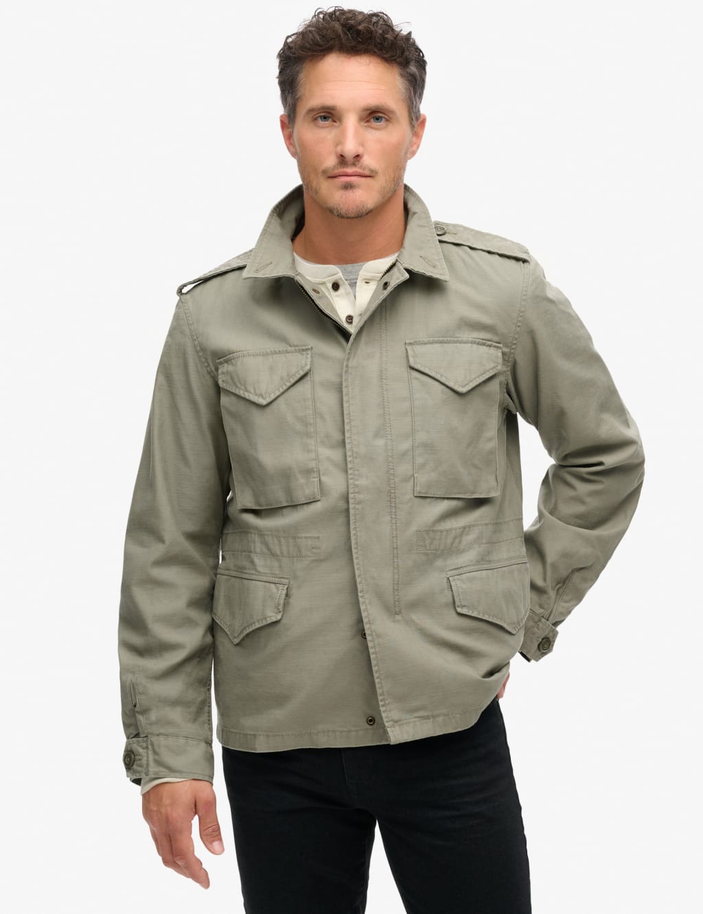 Pure Cotton Utility Jacket