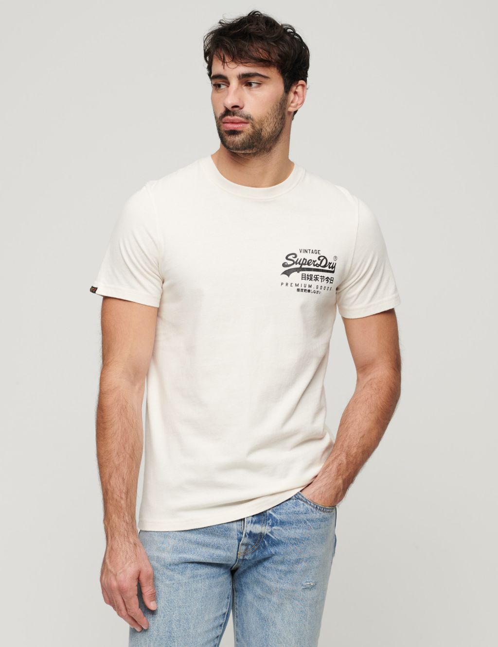 Pure Cotton Bird Graphic Crew Neck T-Shirt