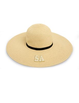 Alphabet Women's Personalised Sun Hat - Natural, Natural