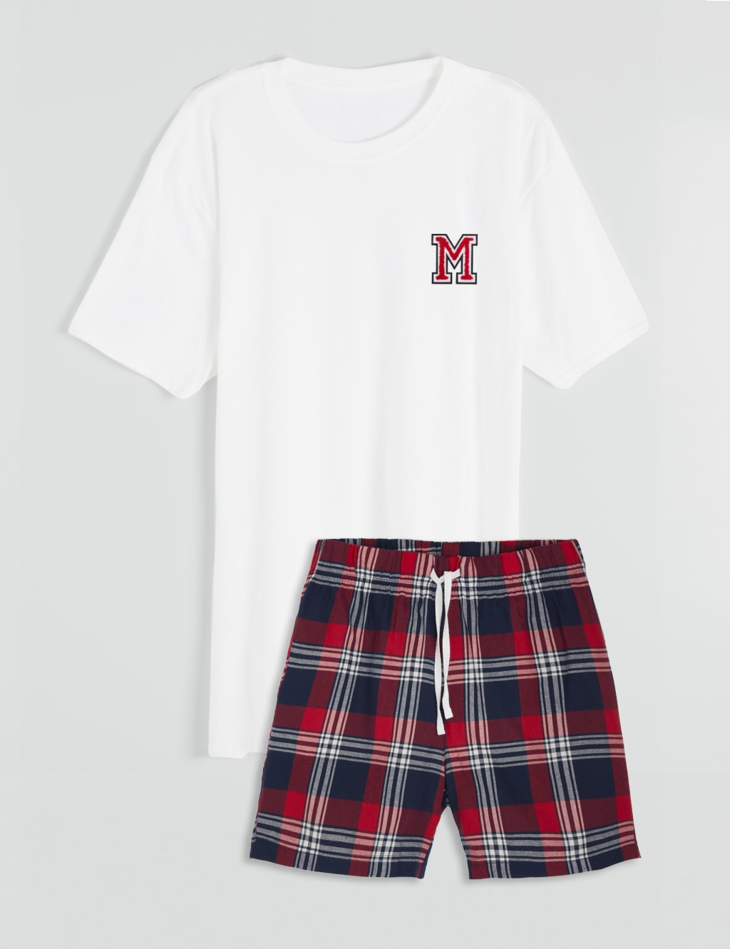 Personalised Mens Pyjama Shorts Set