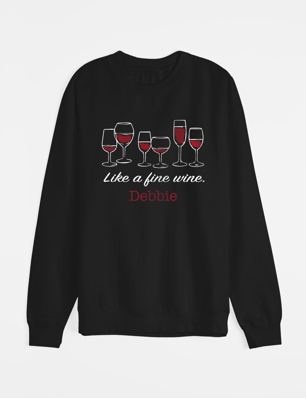 Personalised Fine Wine Sweatshirt