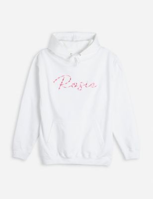 Dollymix Womens Personalised Hoodie - White, White