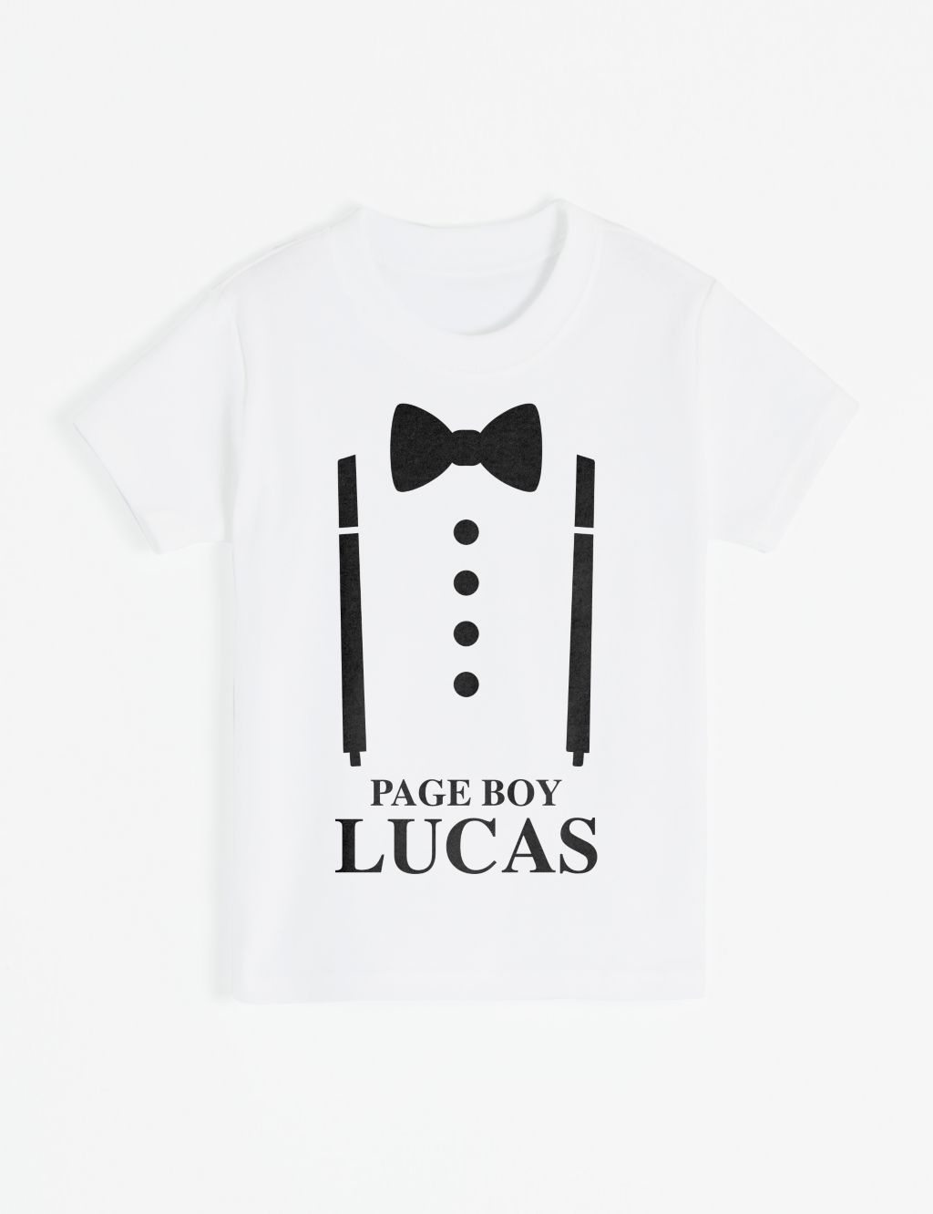 Personalised Kids Page Boy T-Shirt (3-12 Yrs) image 1