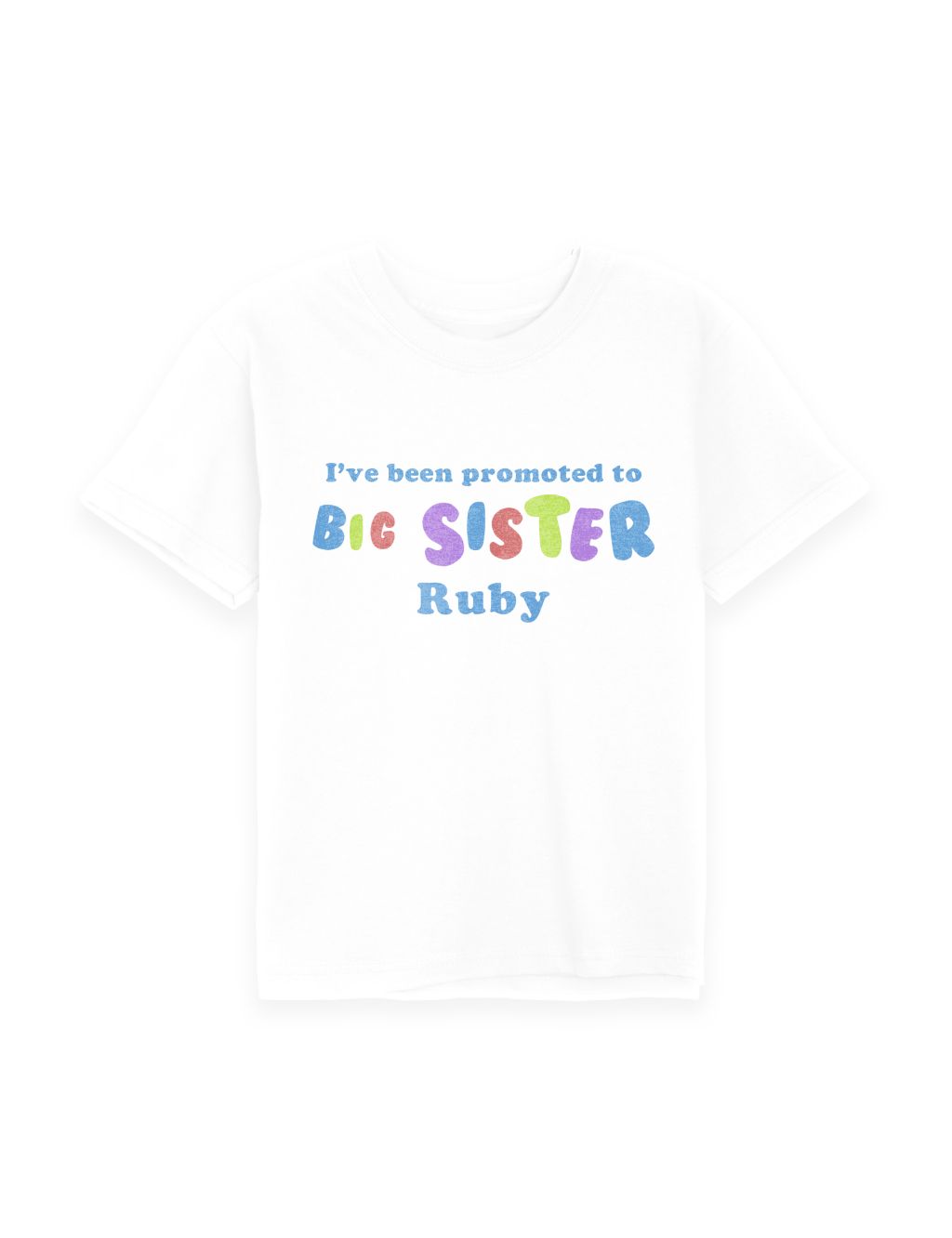 Personalised Big Sister T-Shirt (3-12 Yrs) image 1