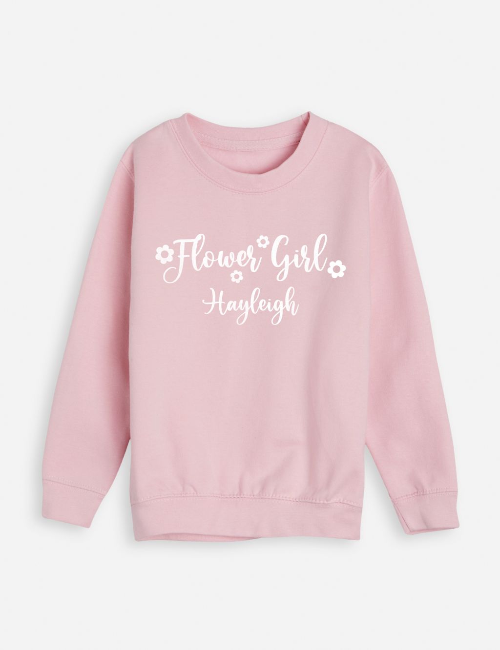 Personalised Kids Flower Girl Sweatshirt (3-11 Yrs)