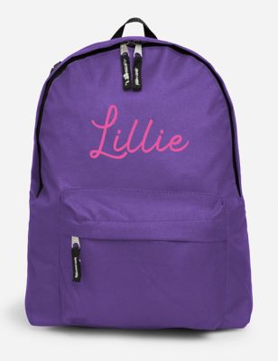 Dollymix Personalised Kid's Backpack - Purple, Purple