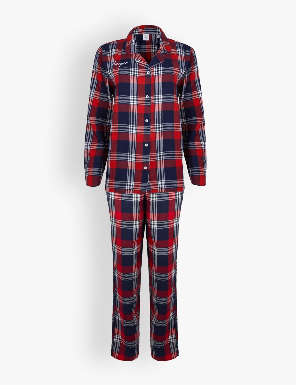 Personalised Tartan Ladies Pyjama Set image 1