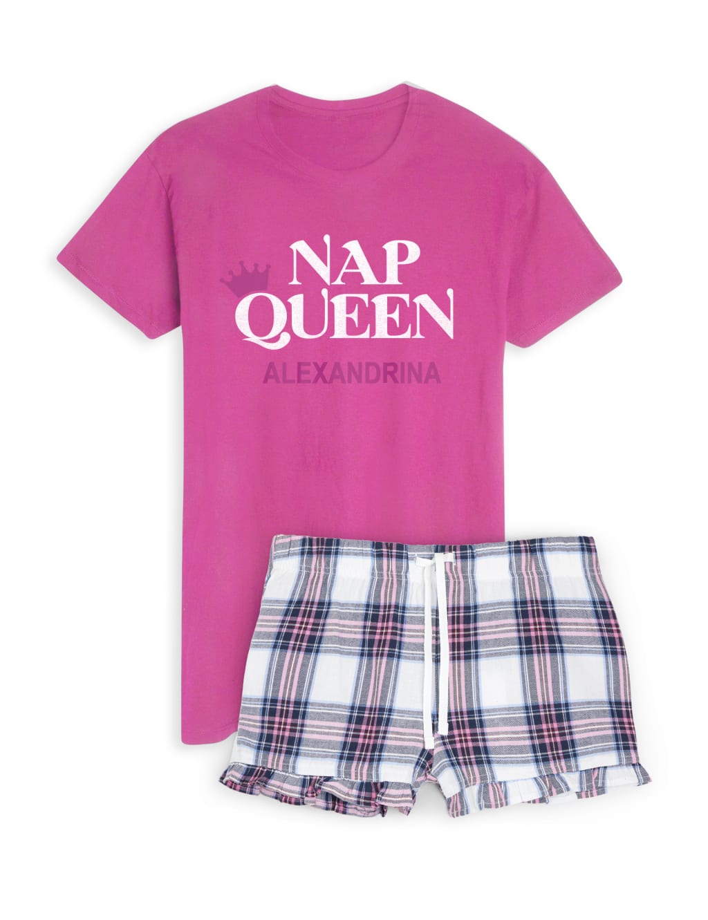 Personalised Womens Pyjama Short Set