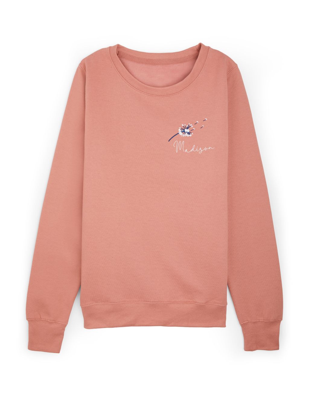 Personalised Ladies Dandelion Sweatshirt