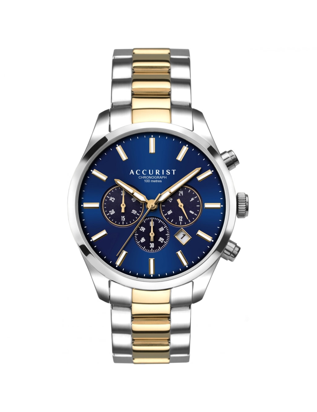 Accurist Stainless Steel Chronograph Watch image 1