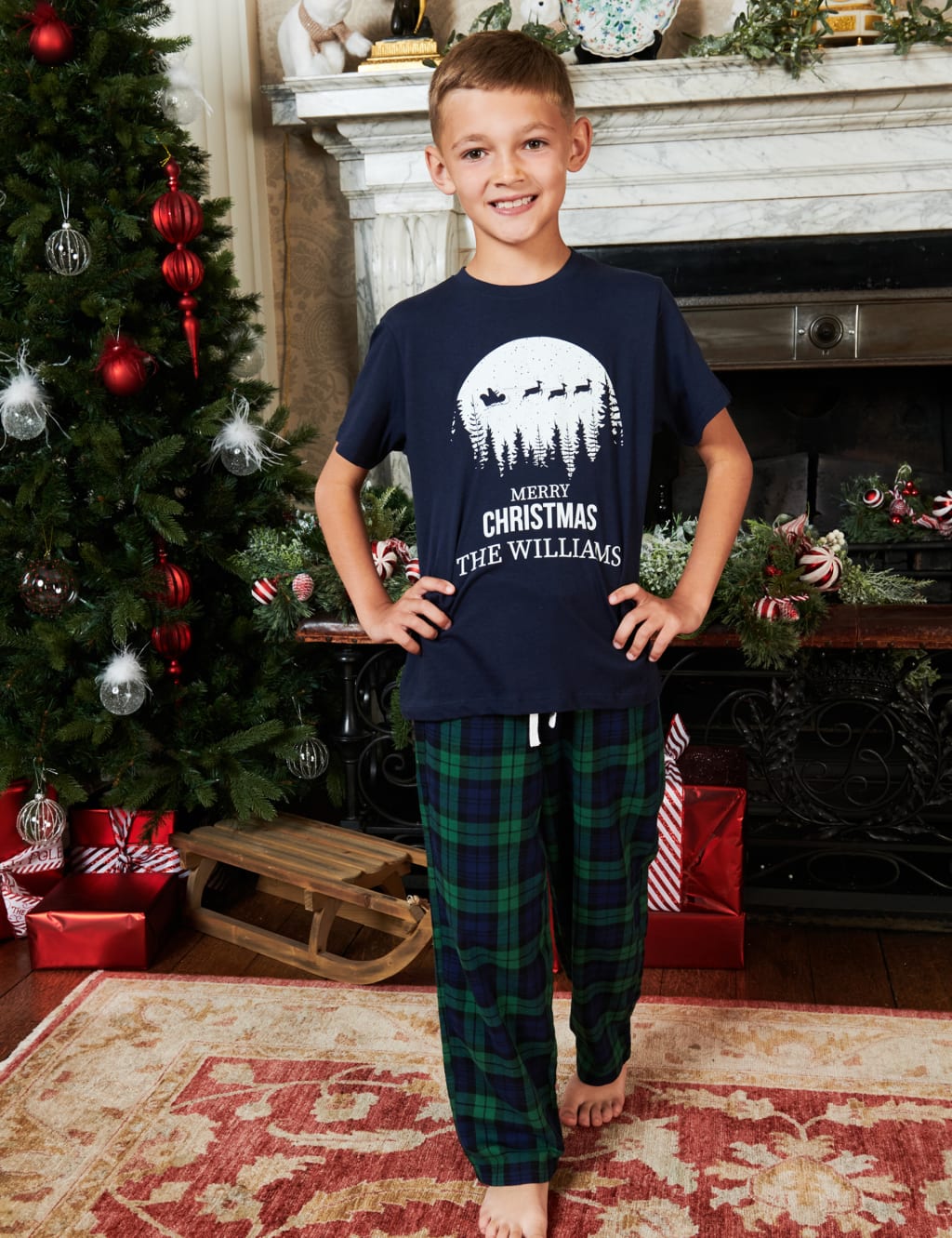 M&s boys hotsell christmas pyjamas