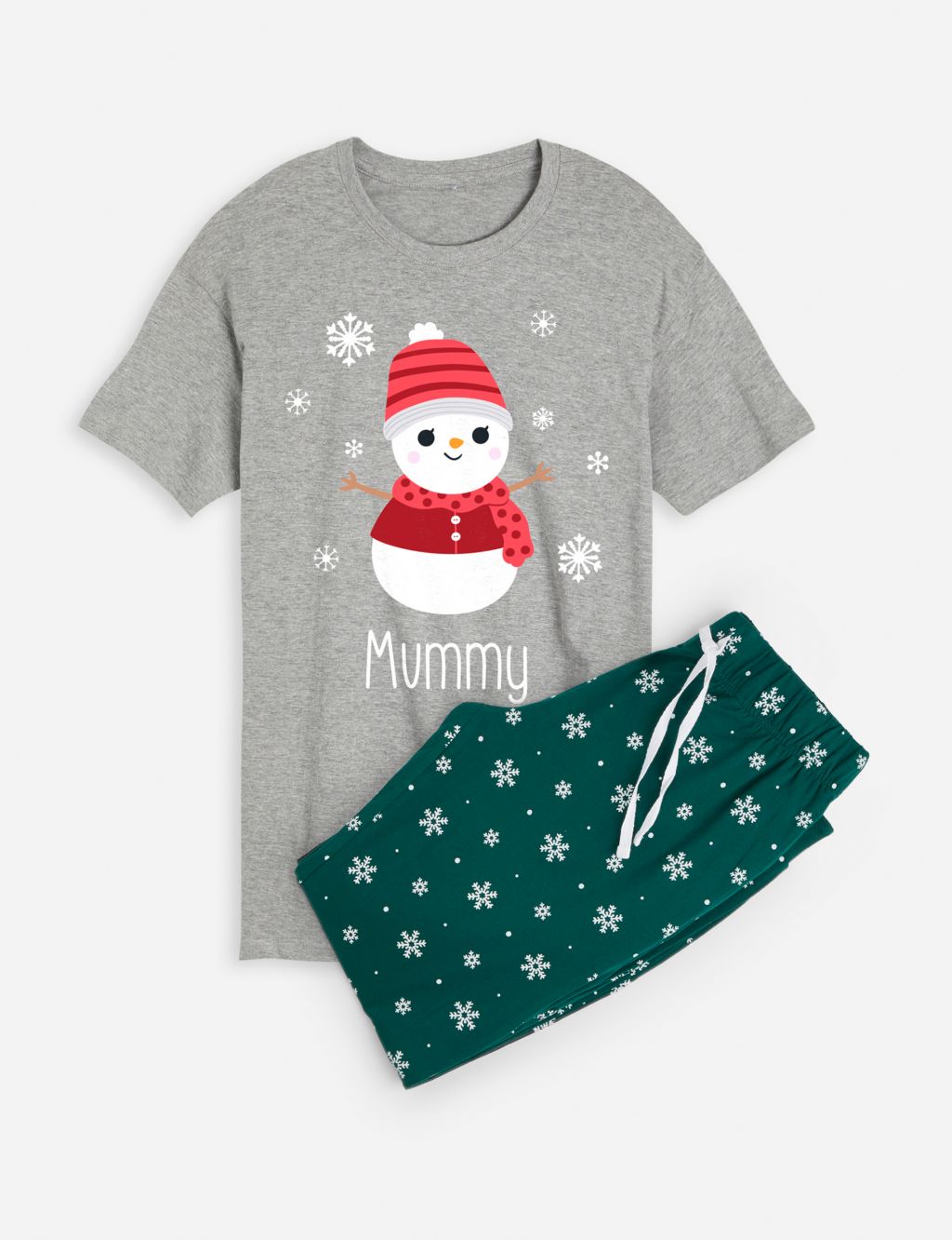 Personalised Christmas Snowman Womens Pyjamas by Dollymix image 2