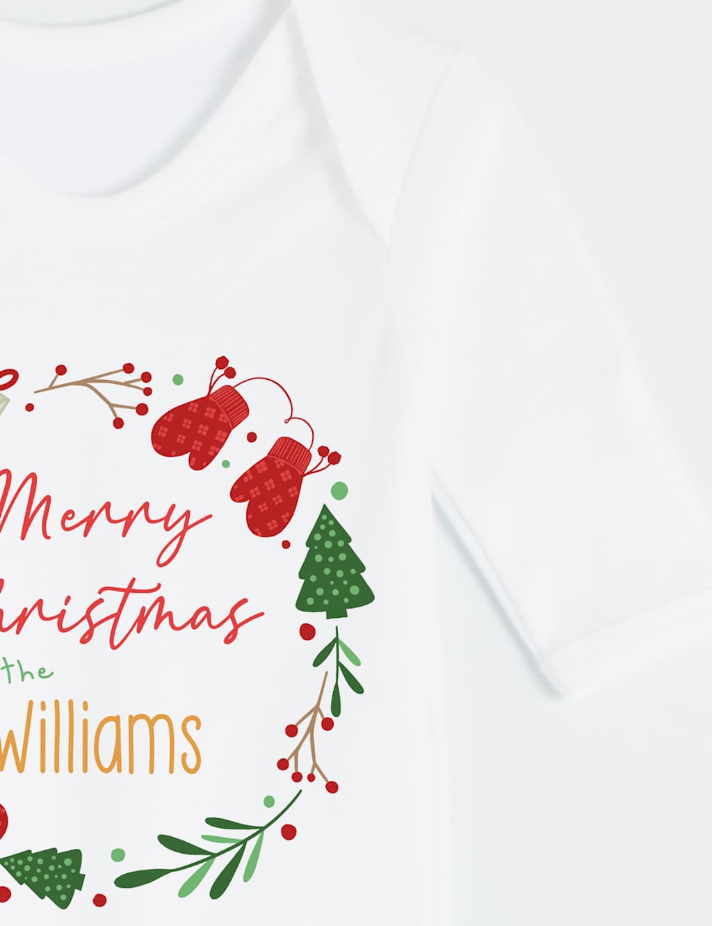 Personalised Wreath Babygrow (0-12 Mths) image 3
