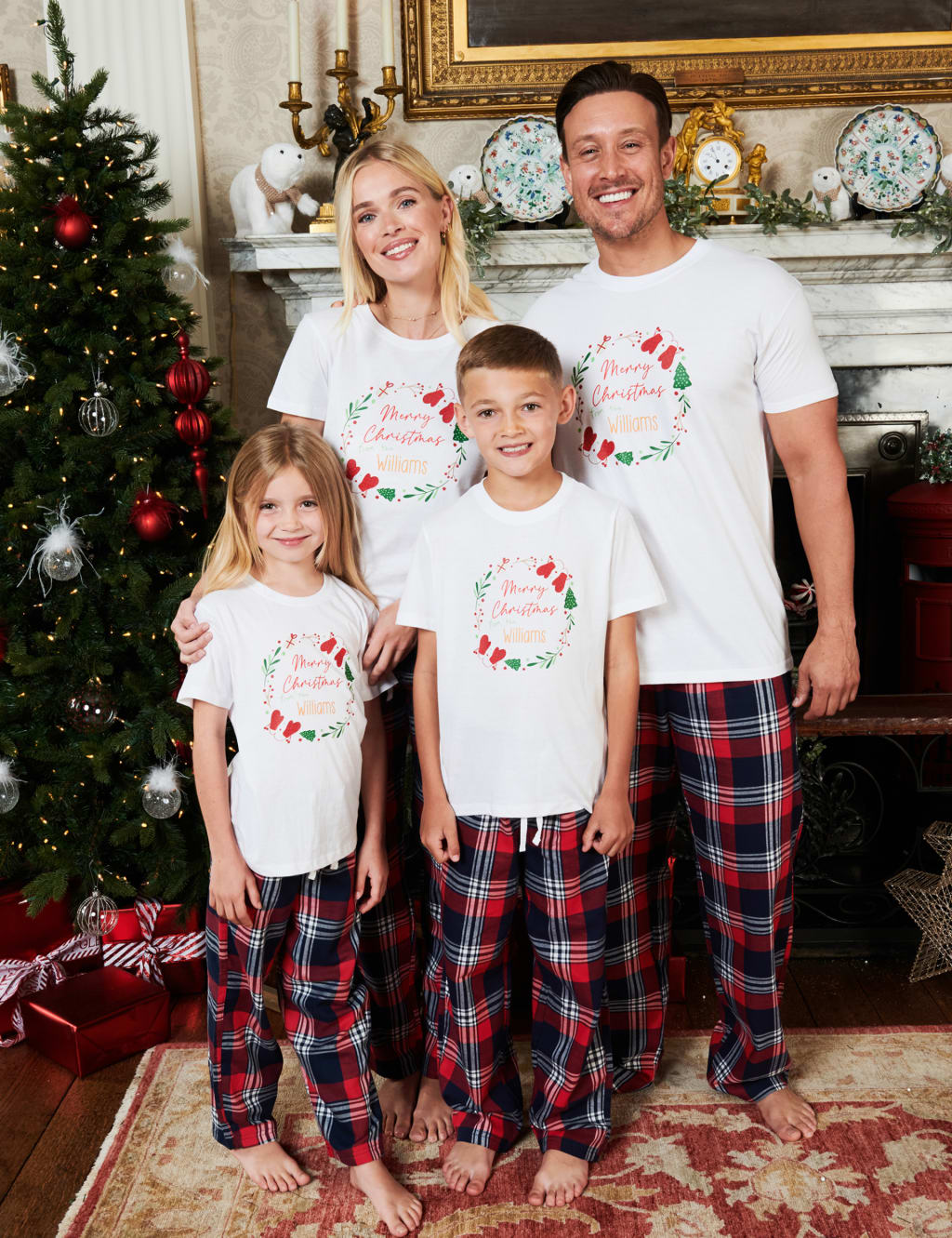 Personalised Wreath Girls Pyjamas image 4