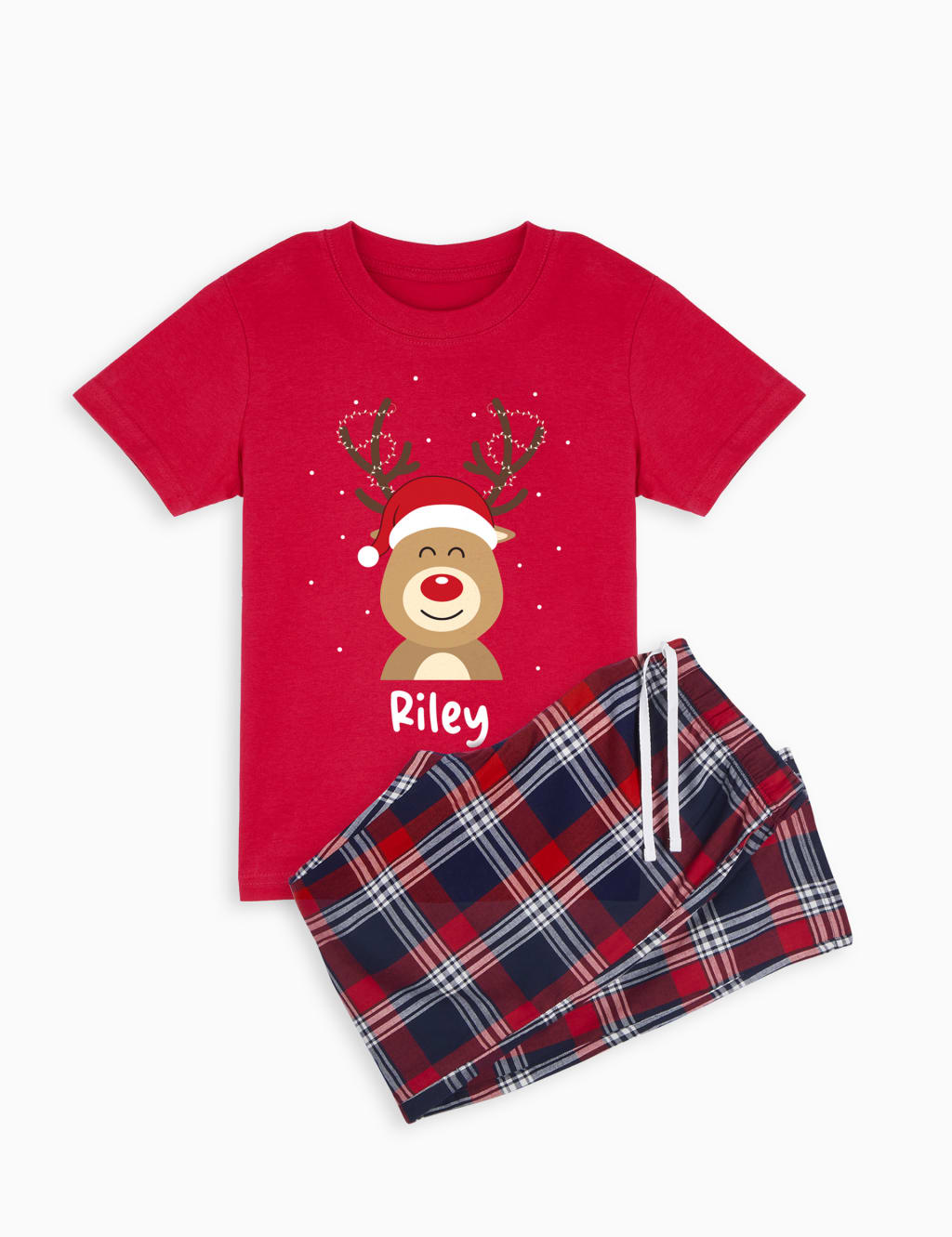 Personalised Reindeer Toddler Pyjamas (12 Mths-4 Yrs)