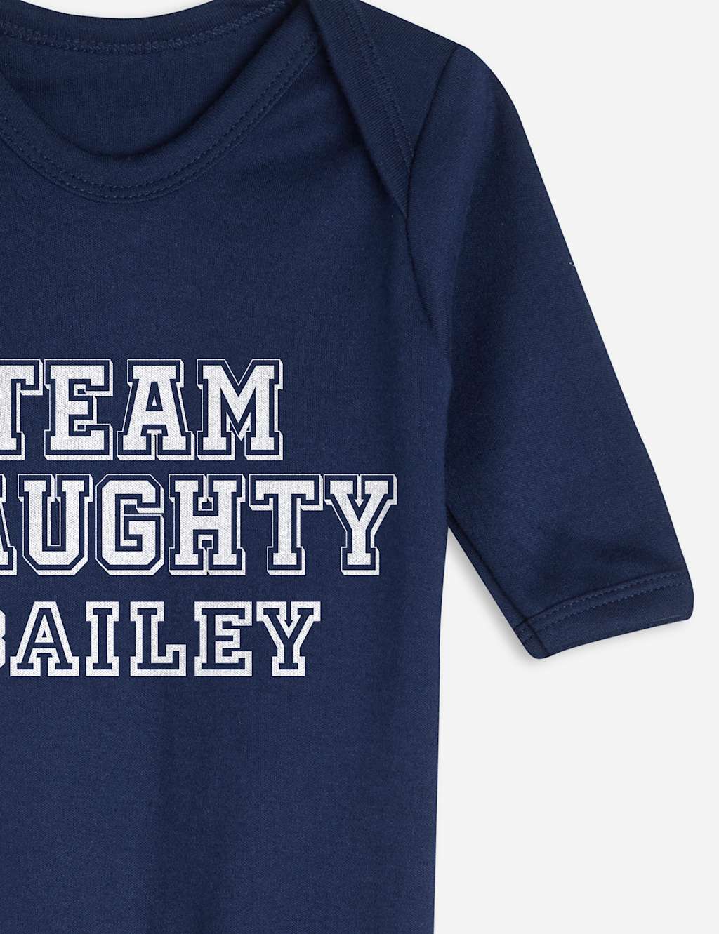 Personalised Team Babygrow (0-12 Mths) image 3