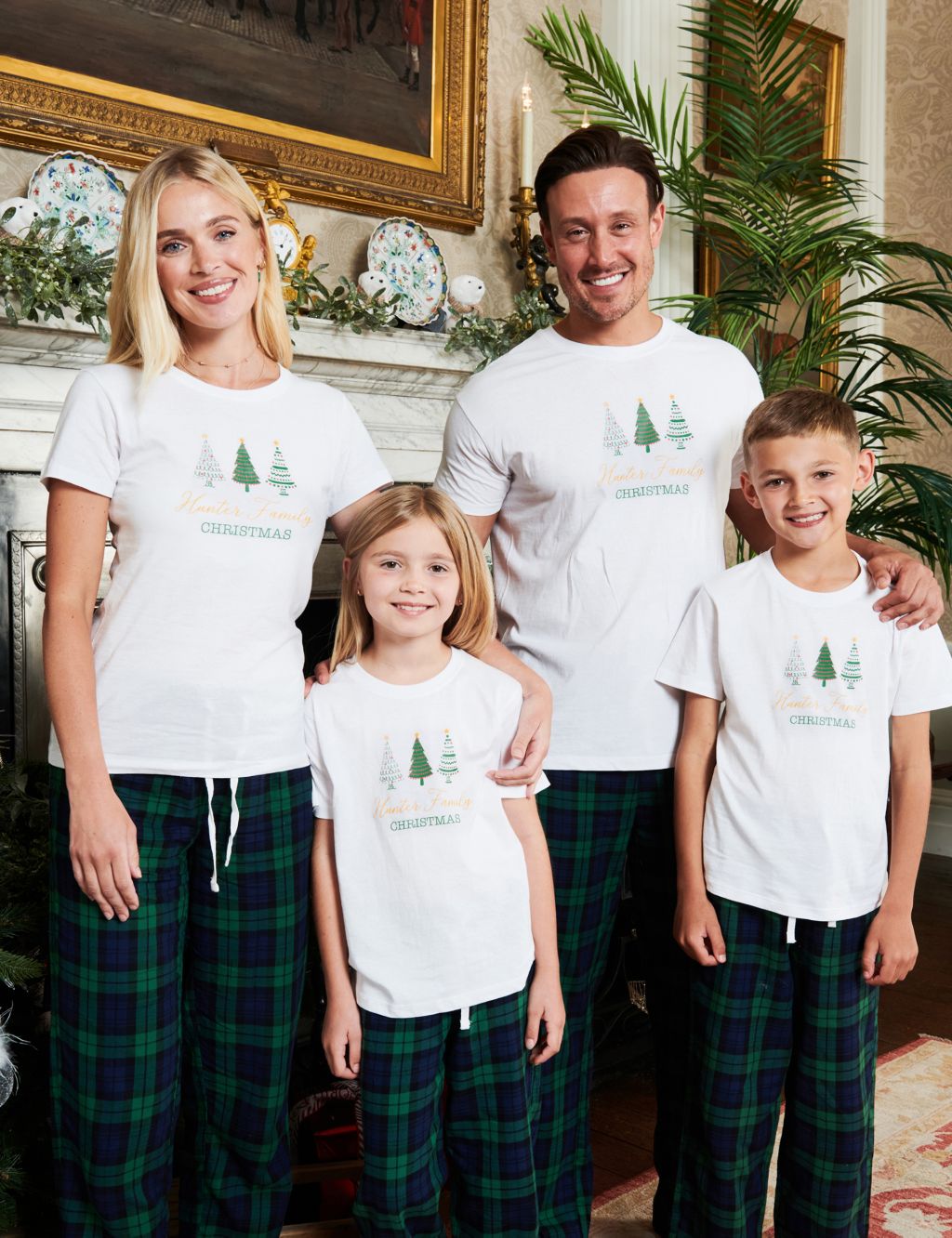 Personalised Tree Trio Toddler Pyjamas (12 Mths-4 Yrs) image 1