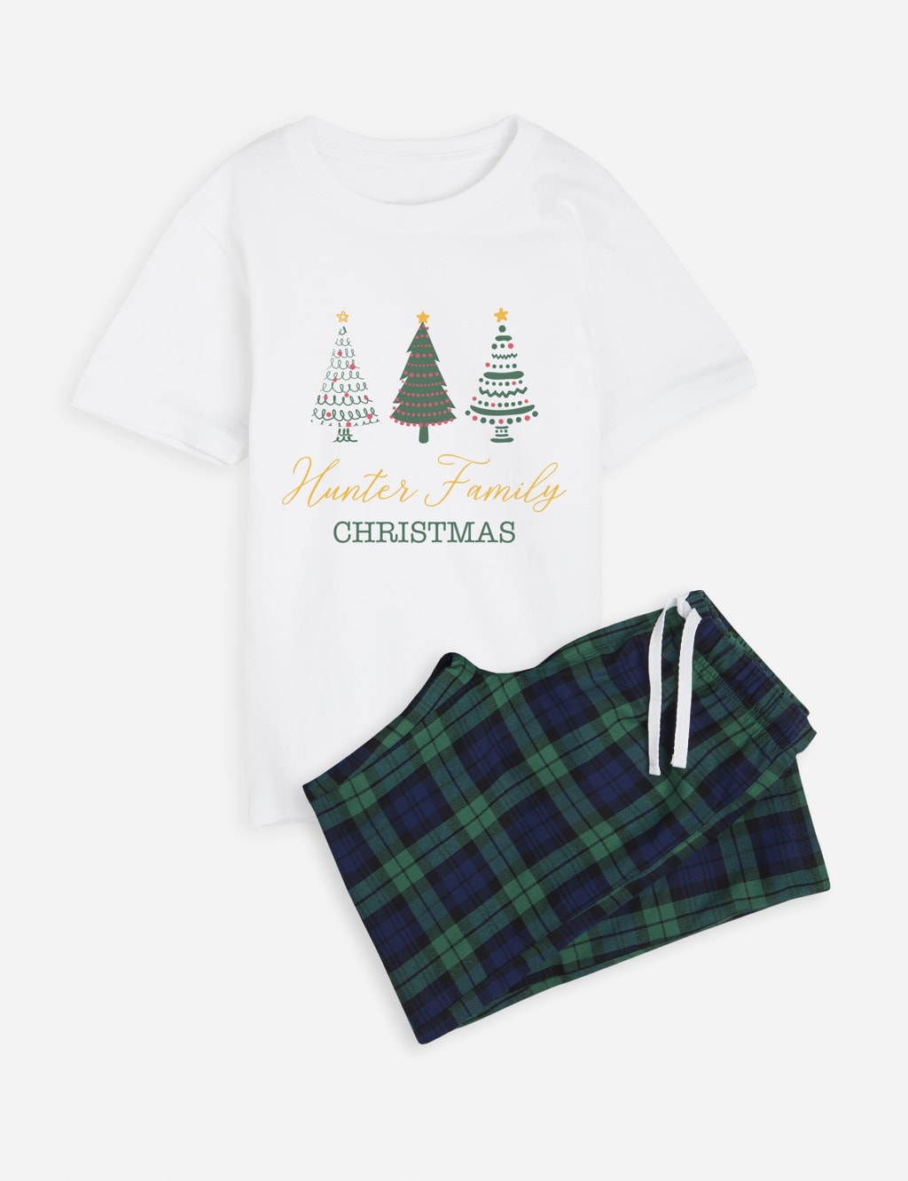 Personalised Tree Trio Boys Pyjamas (5-12 Yrs) image 2