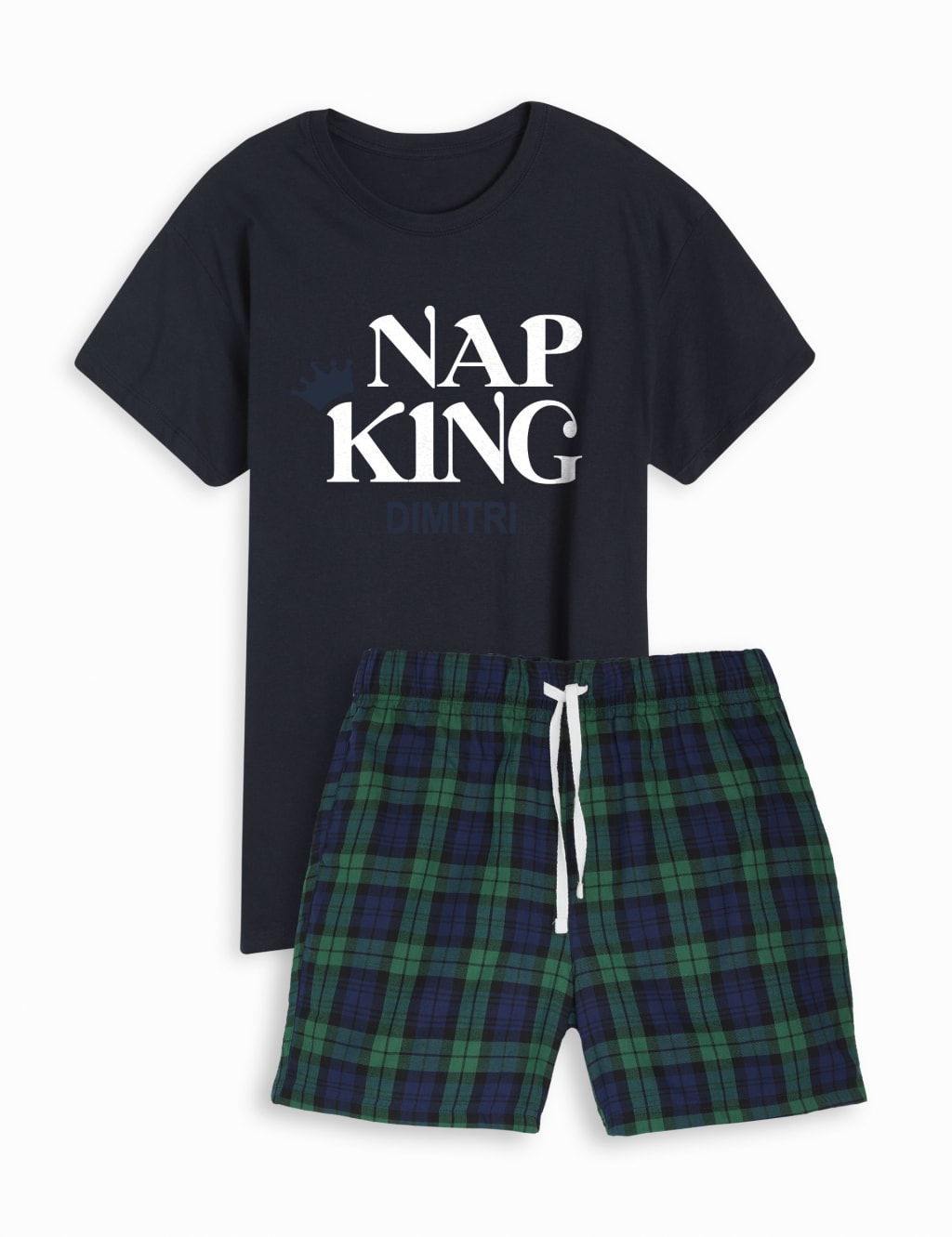 Personalised Mens Pyjama Short Set by Dollymix