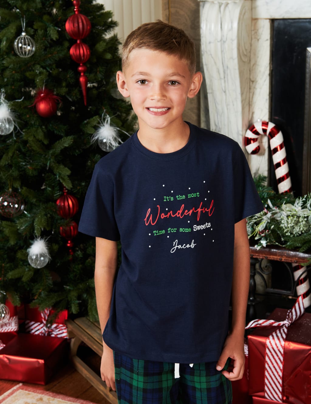 Personalised Wonderful Boys Pyjamas (5-12 Yrs) image 1