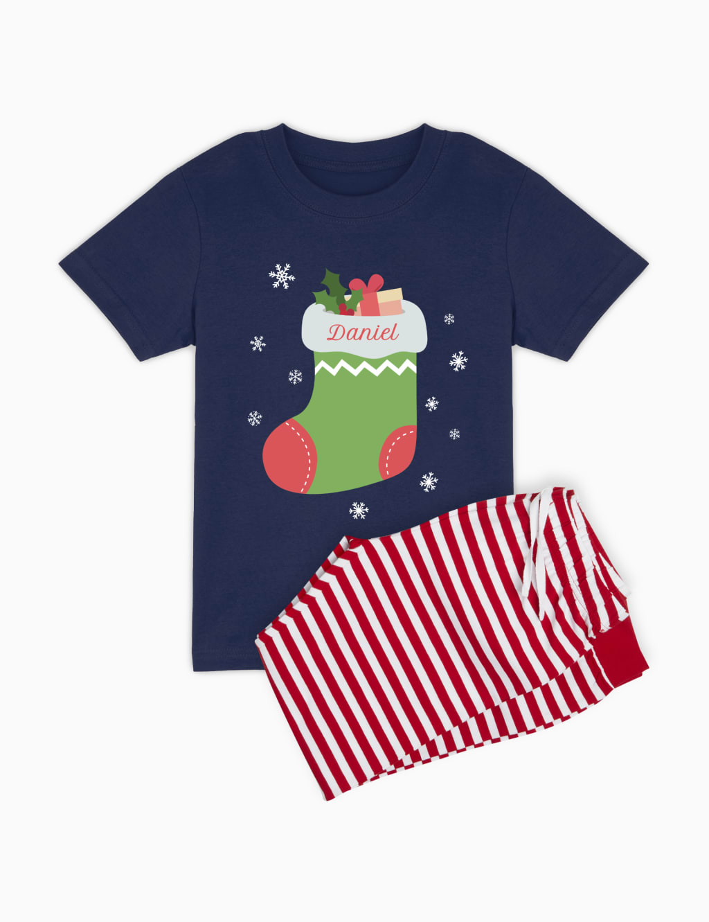 Personalised Stocking Boys Pyjamas (5-12 Yrs)