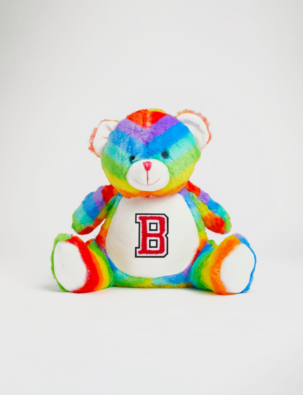 Personalised Soft Plush Rainbow Bear