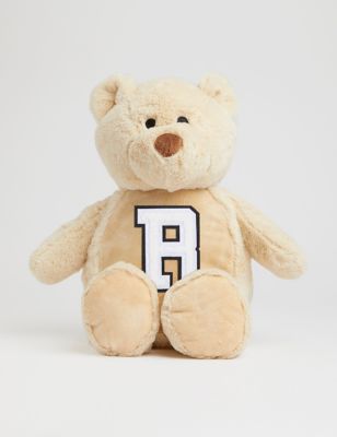 Alphabet Personalised Soft Plush Bear - Brown, Brown