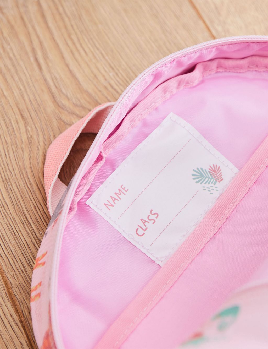 Personalised Pink Safari Medium Backpack image 4